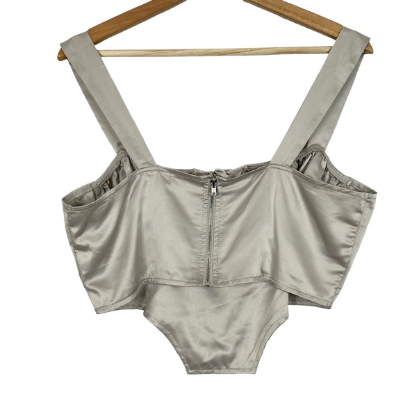 Almost Famous Cropped Satin Corset Top - Picture 5 of 7
